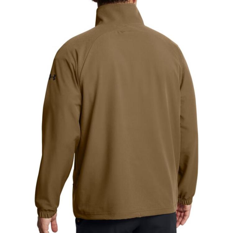 Under Armour Felpa con cappuccio da allenamento intrecciata inarrestabile da uomo felpe Marrone-Coyote 1387891-498