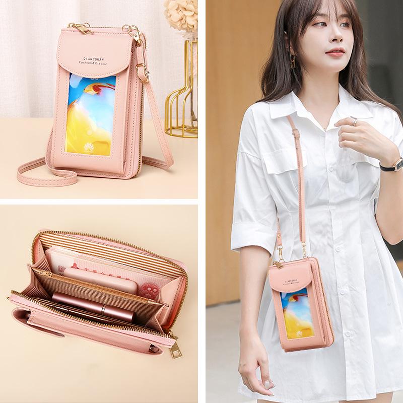 Women's Crossbody Touchscreen Phone Bag: Multifunctional Wallet & Small Shoulder Pouch