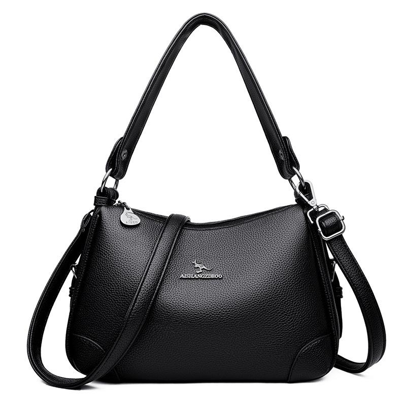Bag Fashion Printed Women's Shoulder Crossbody Bag Women's Large Capacity Premium Sense Middle Mom Bag