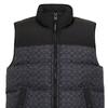 Coach FW24 Logo Spliced Zipper Stand Collar Sleeveless Down Jacket Men outerwear Charcoal-Gray CU801-R8E