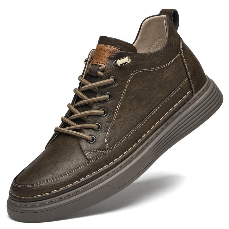 Italian Brand Men's Oxford Shoes High-quality New Men's Leather Casual Shoes Massage Sole Business Work Shoes Classic Black