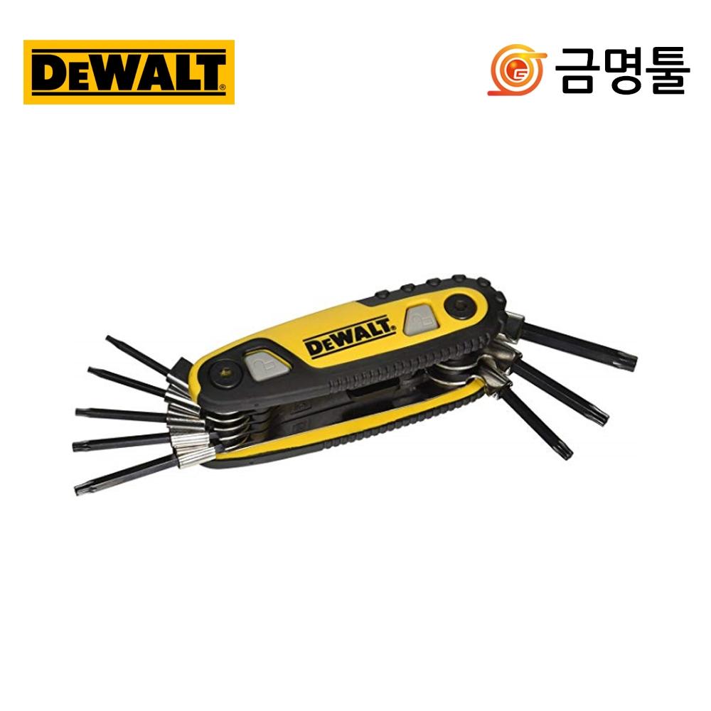 

Dewalt DWHT70264 Складной ключ, 8 шт., набор звездчатых ключей T9 T40, материал из крованадия