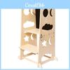 Children Foldable Kitchen Step Stool With Design For Imaginative Play And Early Learning