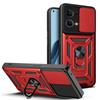 For OPPO Reno7 4G Case OPPO Reno8 4G Cover OPPO Reno 7 4G Magnetic Ring Holder Armor Phone Case Slide Camera Protect Back Cover