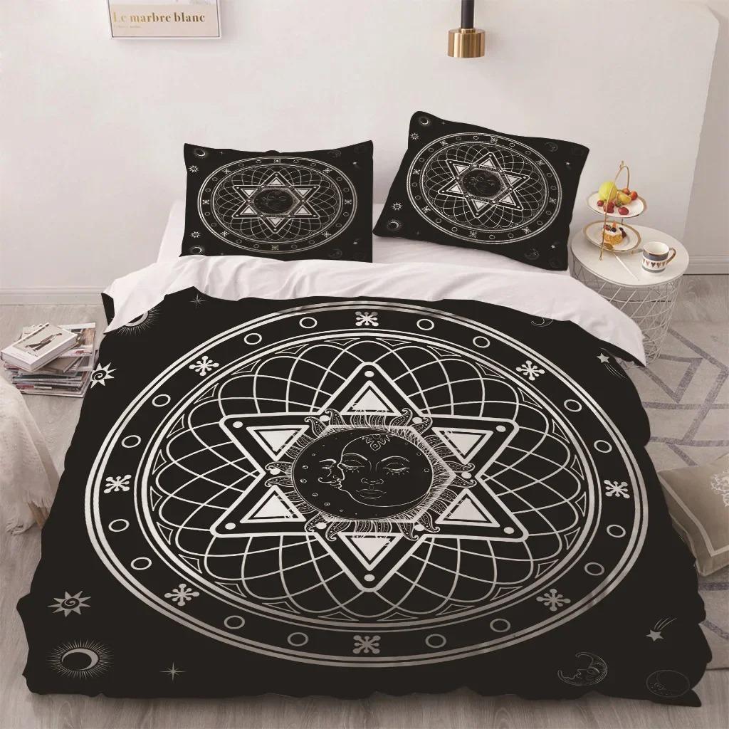Africa Egypt King Queen Duvet Cover Egyptian Pharaoh Bedding Set for Teens Adults Ancient Frescoes 2/3pcs Polyester Quilt Cover