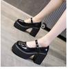Mode Talons hauts pour femmes automne nouveau style talon épais semelle épaisse augmentant la hauteur tempérament polyvalent simple chaussures pour femmes