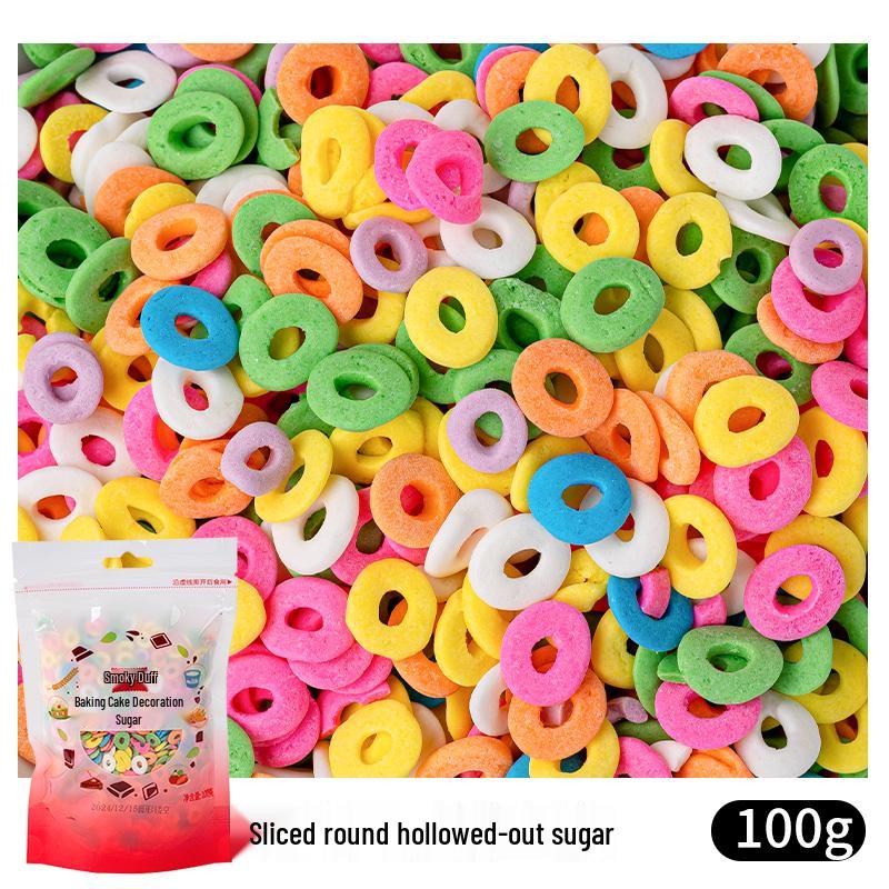 Bunte Zuckerformen: Herzen & Kurven zum Dekorieren von Kuchen, Desserts & Donuts