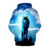 3D Printed BF Fox Wolf Head Hoodie Starry Sky Tiger Marvel Alliance Couple Sportwear