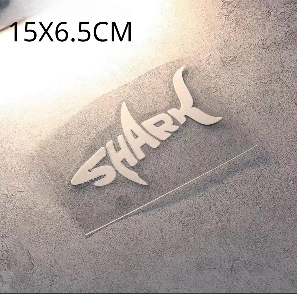 Car Sticker SHARK Waterproof Reflective Sticker Decorative Body Stickers Shielding Scratches Electric Motorcycle Modified