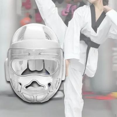 Boxing Helmet Karate Headgear Breathable Portable Face Mask Head Protection for