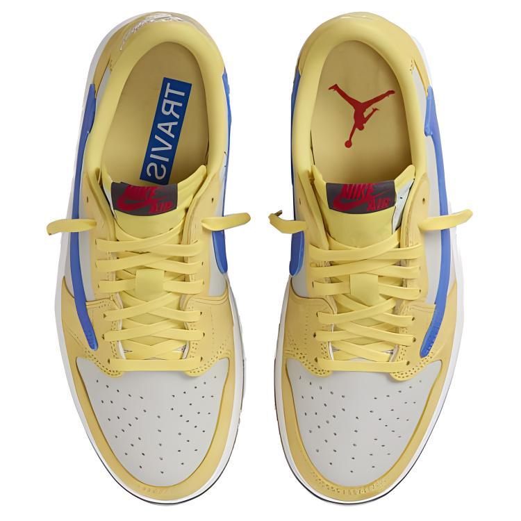 New Jordan 1 Retro Low OG SP Travis Scott Canary Women's DZ4137-700