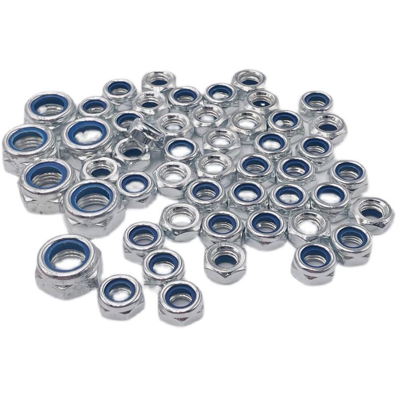 Galvanized Nylon Anti-Slip Self-Locking Nut M3-M14