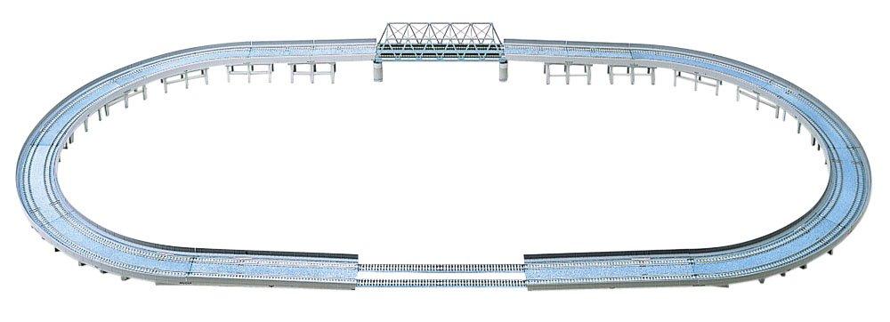 TOMYTEC TOMIX N Gauge Rail Elevated Overpass HC Pattern Model Train Supplies Set, Double-Track Set, 91074,