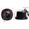 USB Powered 4inch 4Ohm 15W Metal Enclosure Speaker With Builts In Sound Card And Amplifiers For Laptop TV Computer
