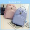 Mochila Elegante de Couro PU Trançado para Mulheres com Alças Ajustáveis para Uso Diário