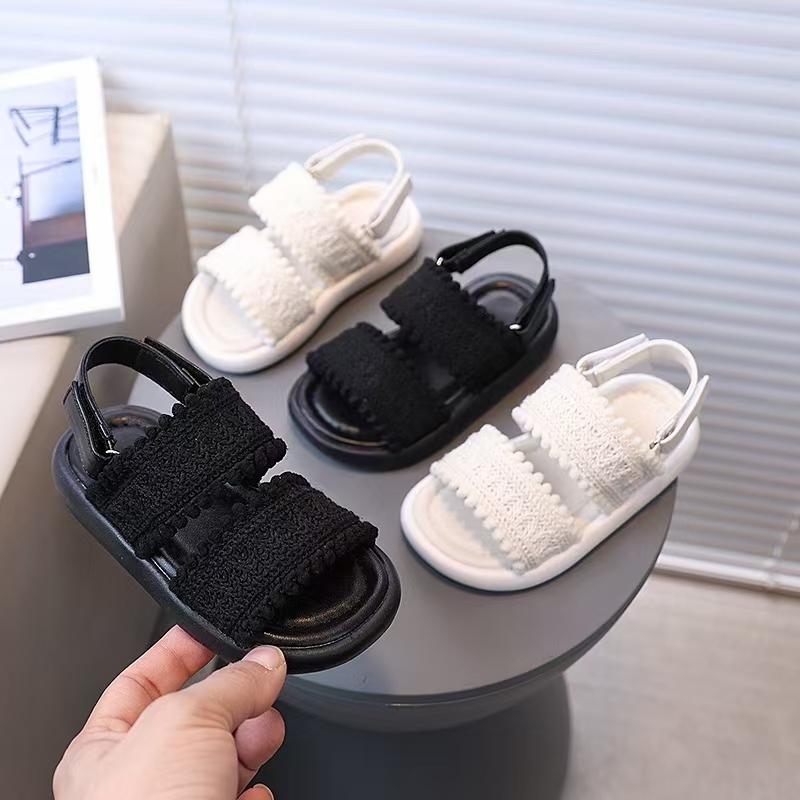 Kids Fashion Girls Sandals 2025 New Soft Open-toe Cool Breatheable Princess Shoes Children Versatile Platform Zapatos De Niña
