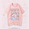 2026 New Summer Game Kirby Cute Pastel‑Color Character Graphic‑Print Unisex T‑Shirt, Harajuku‑Style Casual Street‑Wear Top For Gamers