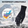 Unisex Touchscreen Windproof Waterproof Gloves with Wool Lining & Non-Slip Grip for Outdoor Activities