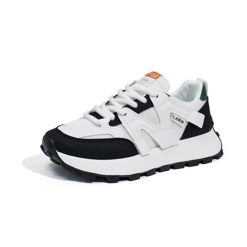 Chaussures Papa Chaussures Printemps Nouvelles pour Femmes Chaussures Tendance Étudiantes Semelle Épaisse Augmentée Baskets de Loisirs