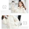 Cozyoutfit Down Female Korean Version Short Straight Jacket Hooded Bread Service Ins  Style