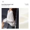 Women's V-Neck Long Sleeve Relaxed Fit T-Shirt