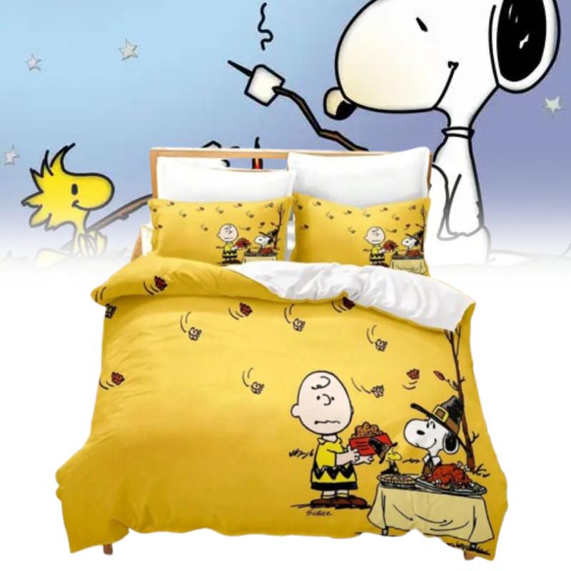 Digital Cartoon Print Duvet Cover Pillowcase Set Bedroom Gift Bedding