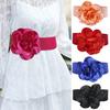 Fashion Flower Wide Waist Seal Belt Ladies Versatile Dress Decorative Dance Show Belt Belt
