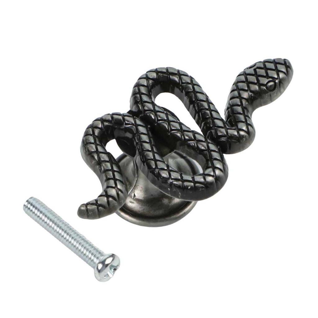 Children Room Knob Snake Shape Handle Robust Construction Stylish Addition Versatile Use Decorative Drawer Knobs