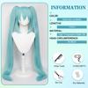 110cm Cosplay Wig, Double Ponytail Synthetic Fiber Wig, Halloween, Christmas For Women