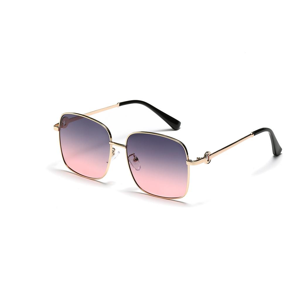 Metal Large Frame Glasses Simple Retro Sunglasses Female Ins Xiaohongshu Sunglasses