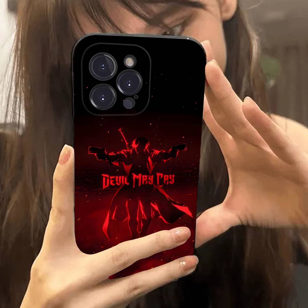Classic Action Game D-Devil M-May C-Cry Phone Case For IPhone 17 16 15 14 13 12 11 Pro Max Plus Mini Silicone Black Cover