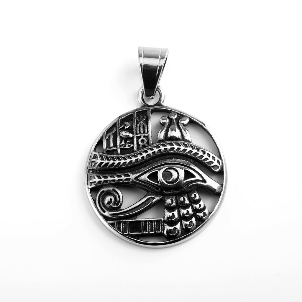 European Retro Eye of Horus Charm Necklace for Men
