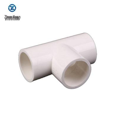 ZHUOXUAN White PVC Electrical Conduit Tee