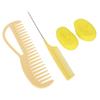 Hair Dye Kit Ergonomic Wide Tooth Washable Silicone Hair Coloring Comb Ear Cover for Beauty Salon