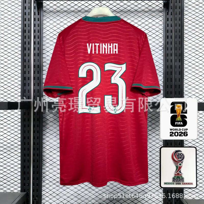 Portugal National Team 2026 World Cup Soccer Jersey CR7 Vinicius Style Men Women Short Sleeve Football Kit