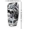 1 Sheet Death Skull Lion Temporary Tattoos For Men Women Adults Fake Wolf Skeleton Tattoo Sticker Sleeve Black Zeus
