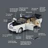 1/24 Rolls Royce Phantom Diecast Spielzeugautos Modell Simulierte Rückzieh Limousine Zinklegierung Metall Spielzeugauto für Kinder Geschenke Sammlung