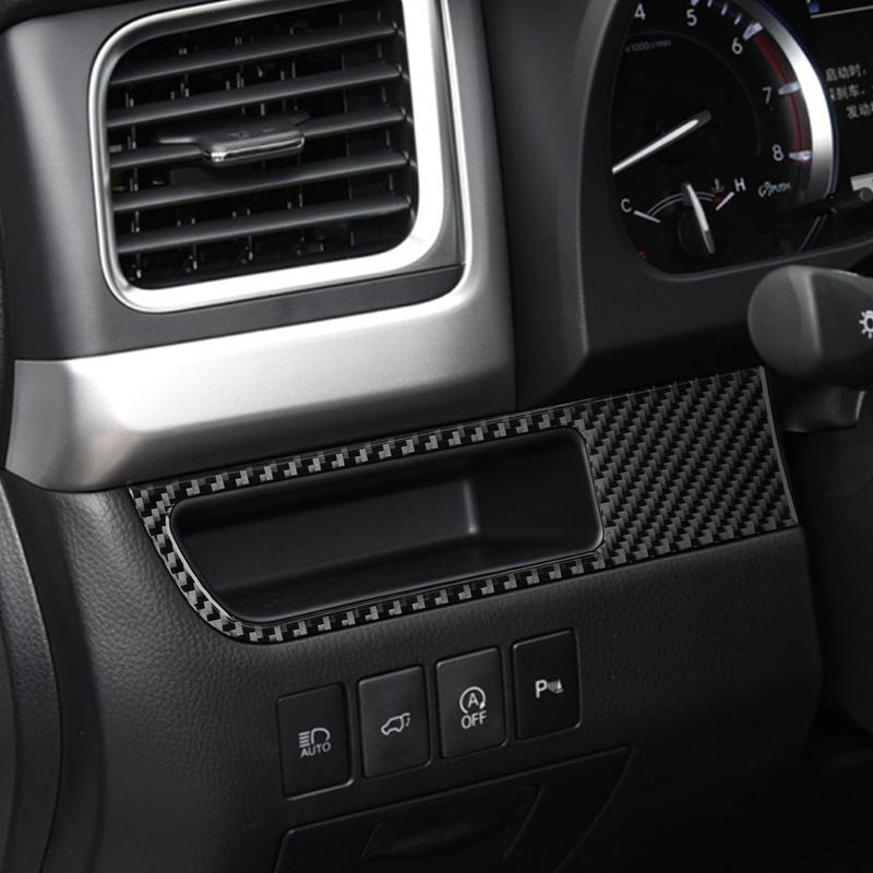 Carbon Fiber Sticker For Toyota Highlander 2014- Car Interior Accessories Dashboard Side Air Vent Window Button Door Panel
