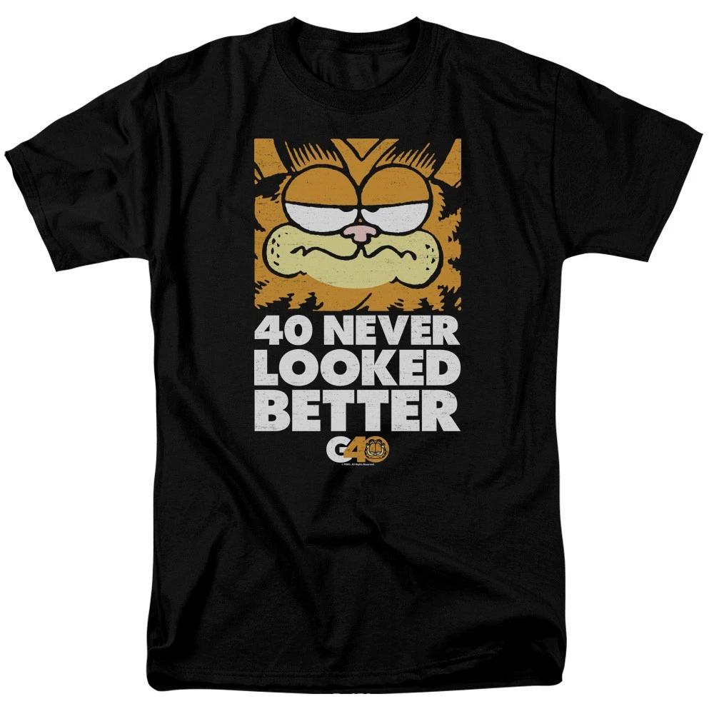 Garfield - 40 Looks - Unisex Short Sleeve Children s T-shirt - Black 120