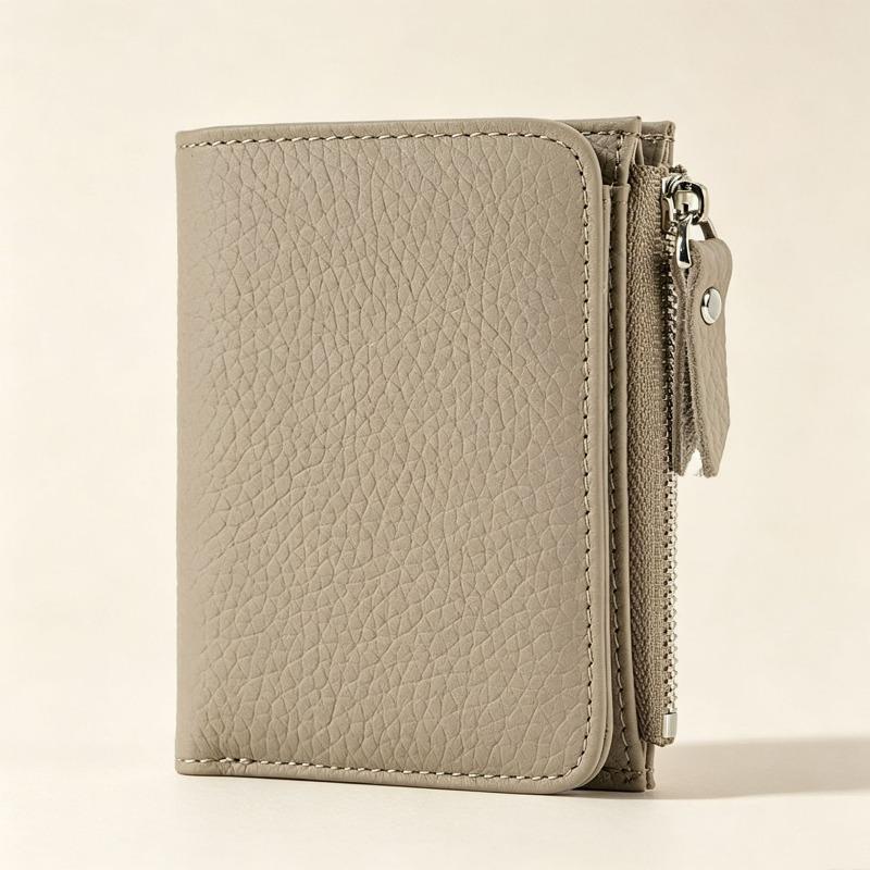 Slim short wallet Large capacity women's wallet Zipper change bag Card bag