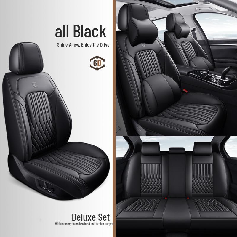 2025 Nappa Leather Universal Car Seat Cushion - All-Season, Full Surround, Thickened