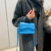 Trendy Minimalist Korean Style Shoulder Crossbody Small Square Bag In Black