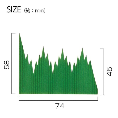 Daikoku Kogyo Balan, Mountain Shape, Small, Color B, 1000 Sheets, Approx. 7.4 X 5.8 Cm, Made In Japan, Green, 770201