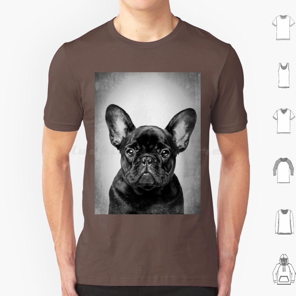 French Bulldog Black DogBw VintageT Shirt Cotton Men Women DIY Print French Bulldog Bulldog French Bulldog Dog Black French