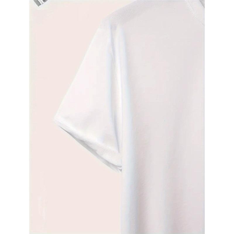 Men'S Top, Casual Short-Sleeve Round-Neck T-Shirt, Suitable for Summer And Spring, Men'S Summer Outdoor Clothing