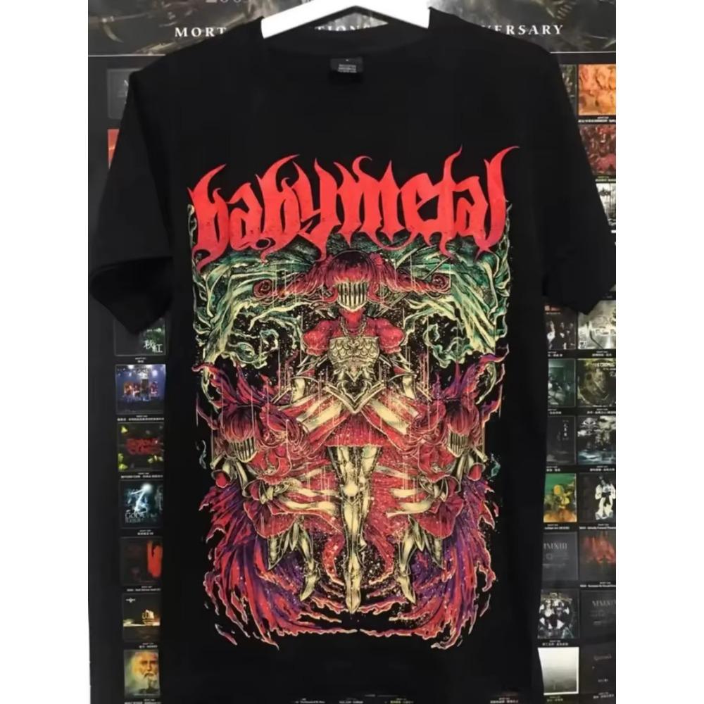 Japanese Hip-hop Rock Band Baby Metal Band T-shirt Women's Casual Short Sleeved Y2k Daily Casual Street Wear
