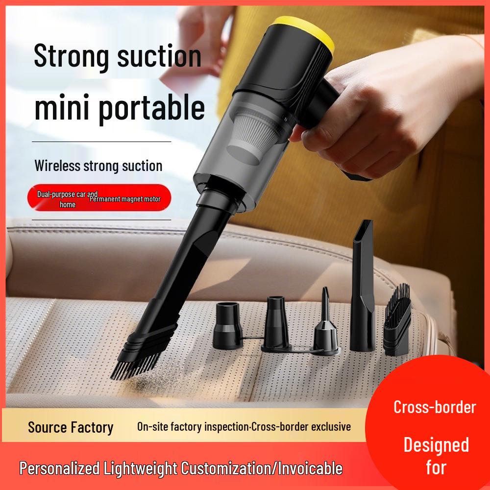 

Rechargeable High-Power Handheld Vacuum for Car and Home with Extended Battery Life Corded Car Version (12V Power) чёрный