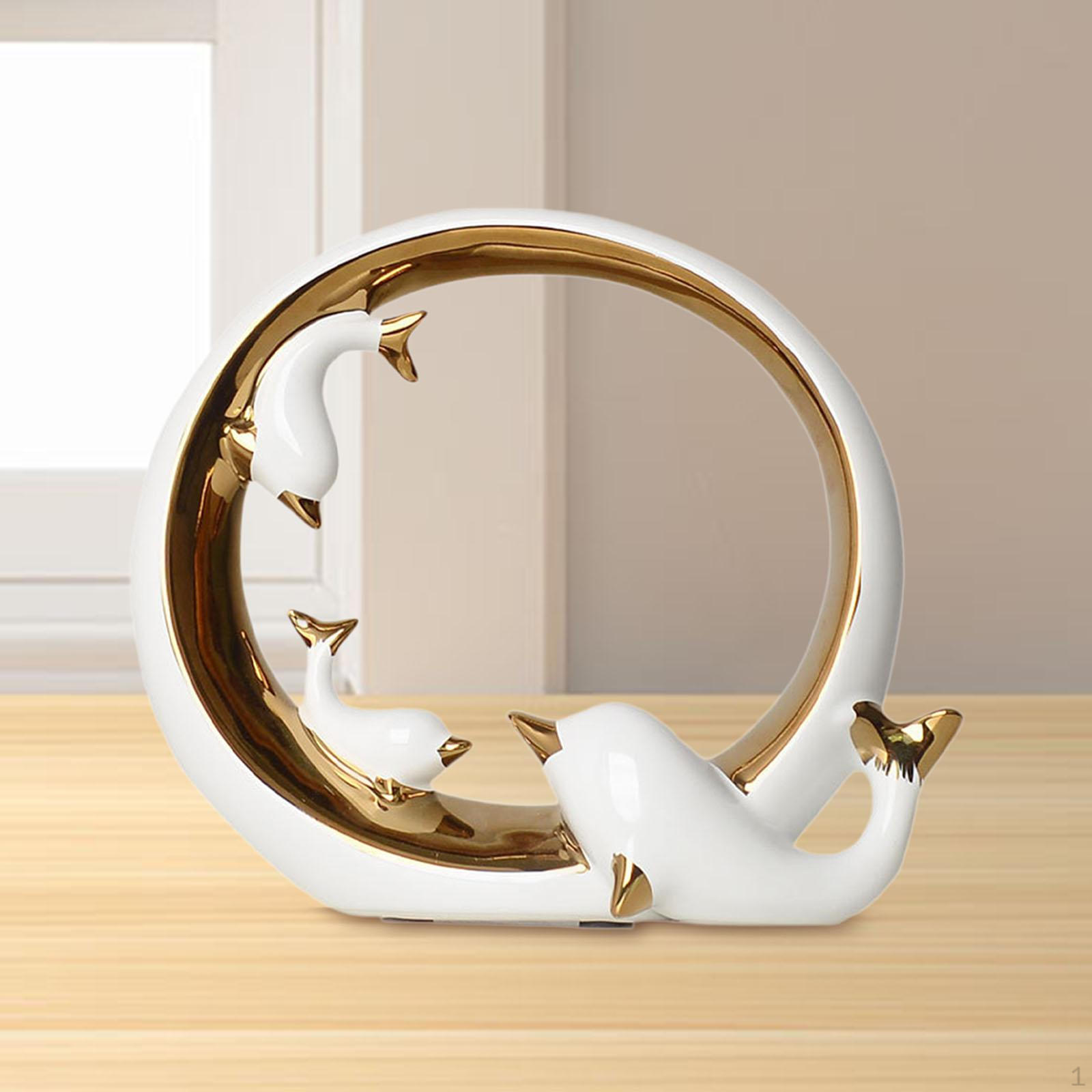 

Керамическая статуэтка дельфина, коллекция столов, украшение для полки ручной работы, украшение для стола для гостиной Style A