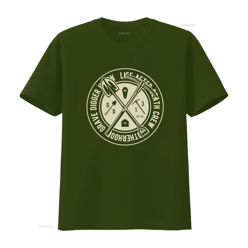 NEW Limited Grave Diggers Union Life After Death Crew T shirt USA S XXL vintage Washed homme Stretched designer clothes Stylish
