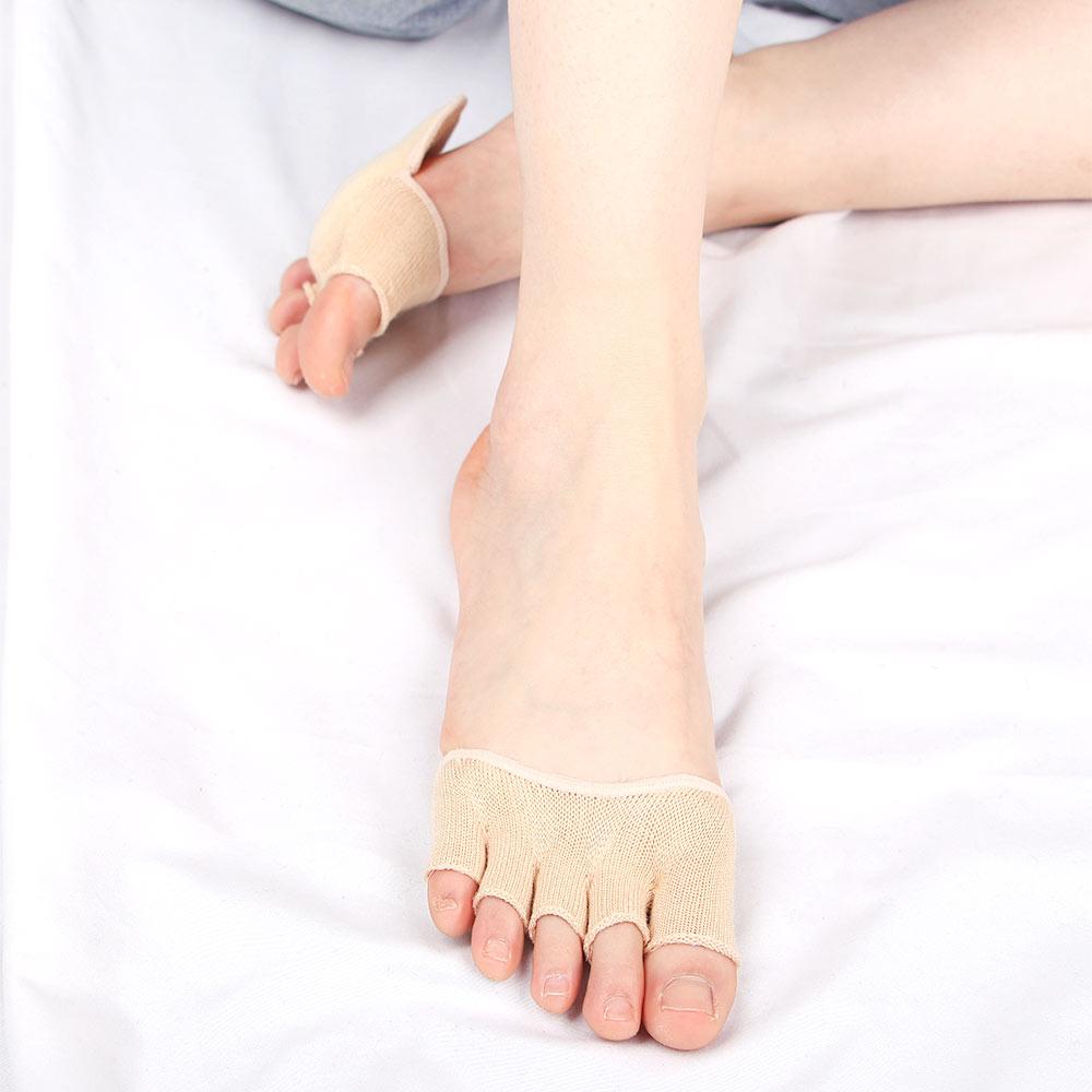 Socks Lining Forefoot Heelless Foot Pad Invisible Socks Open Toe Socks Sock Slippers Forefoot Socks